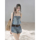2026 Summer American Workwear Design Jumpsuit
