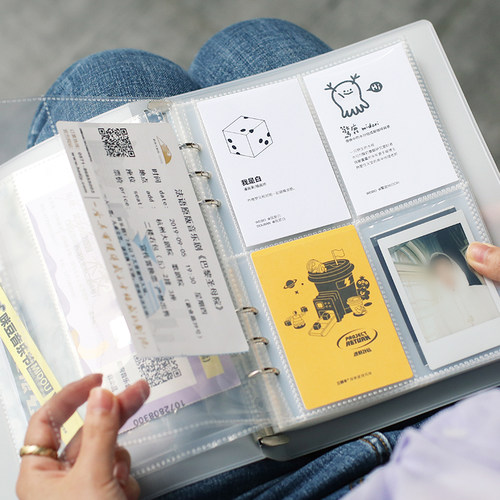 【T&S Studio】NOTE FOR 活页票据套装A5明信片手帐贴纸小卡拍立 - 图1