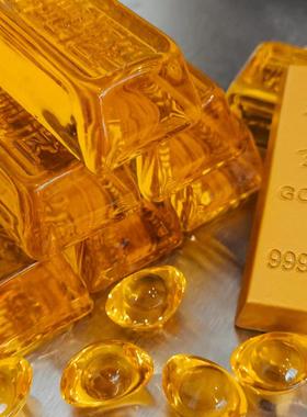 水晶元宝招财进宝家居客厅风水