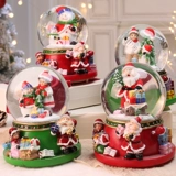 Музыкальная шкатулка для пожилых людей, детский декор, со снежинками, рождественский подарок, подарок на день рождения