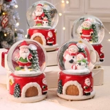 Музыкальная шкатулка для пожилых людей, детский декор, со снежинками, рождественский подарок, подарок на день рождения