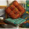American retro cotton and linen round tablecloth