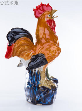 摆件风水镇宅生肖鸡客厅工艺品