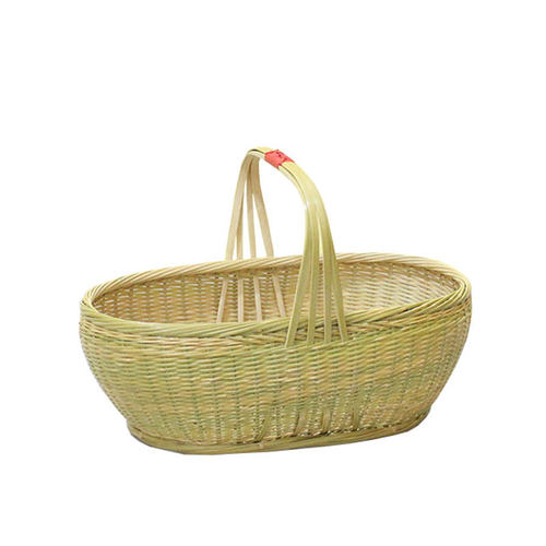 竹制品竹编工艺品家用手工竹筐竹篮竹篓小竹篮子手提篮编织篮收纳 - 图3