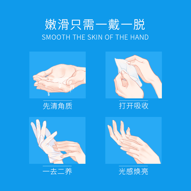 wis柔嫩滋养滋润呵护双手细纹手膜 wis小希手膜