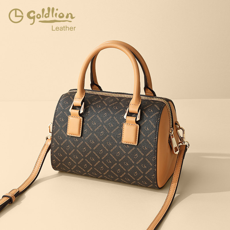 金利来2021新款单肩斜挎潮波士顿包 金利来女包女士包袋