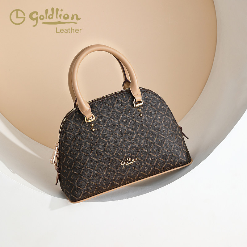 金利来2021新款手提手拎两用贝壳包 金利来女包女士包袋