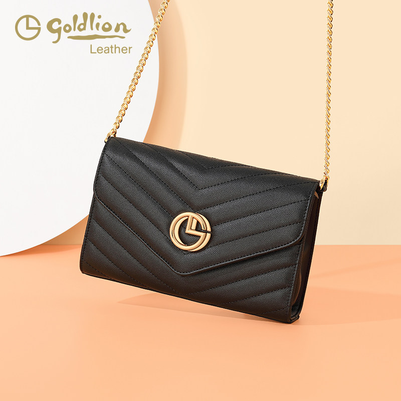 金利来2022新款潮女简约轻奢斜挎包 金利来女包小方包