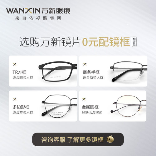 万新驾驶镜片1.56 1.60 1.67超薄防蓝光辐射眩光非球面驾驶近视 - 图3