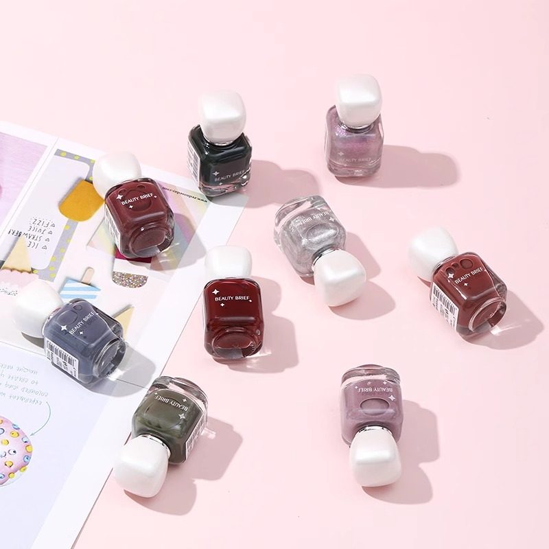 MINISO名创优品小方糖指甲油水性可撕拉粉色亮片珠光免烤速干持久,淘宝优惠券,粉丝福利购,淘宝优惠卷