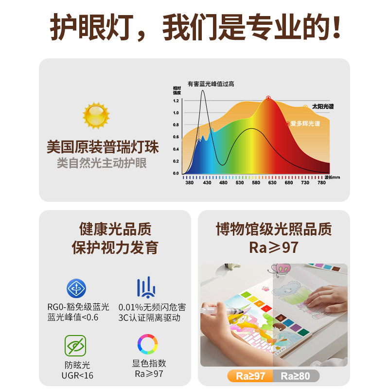 爱多辉中古风护眼吸顶灯卧室复古新中式儿童房超薄无缝全光谱灯具,淘宝优惠券,粉丝福利购,淘宝优惠卷