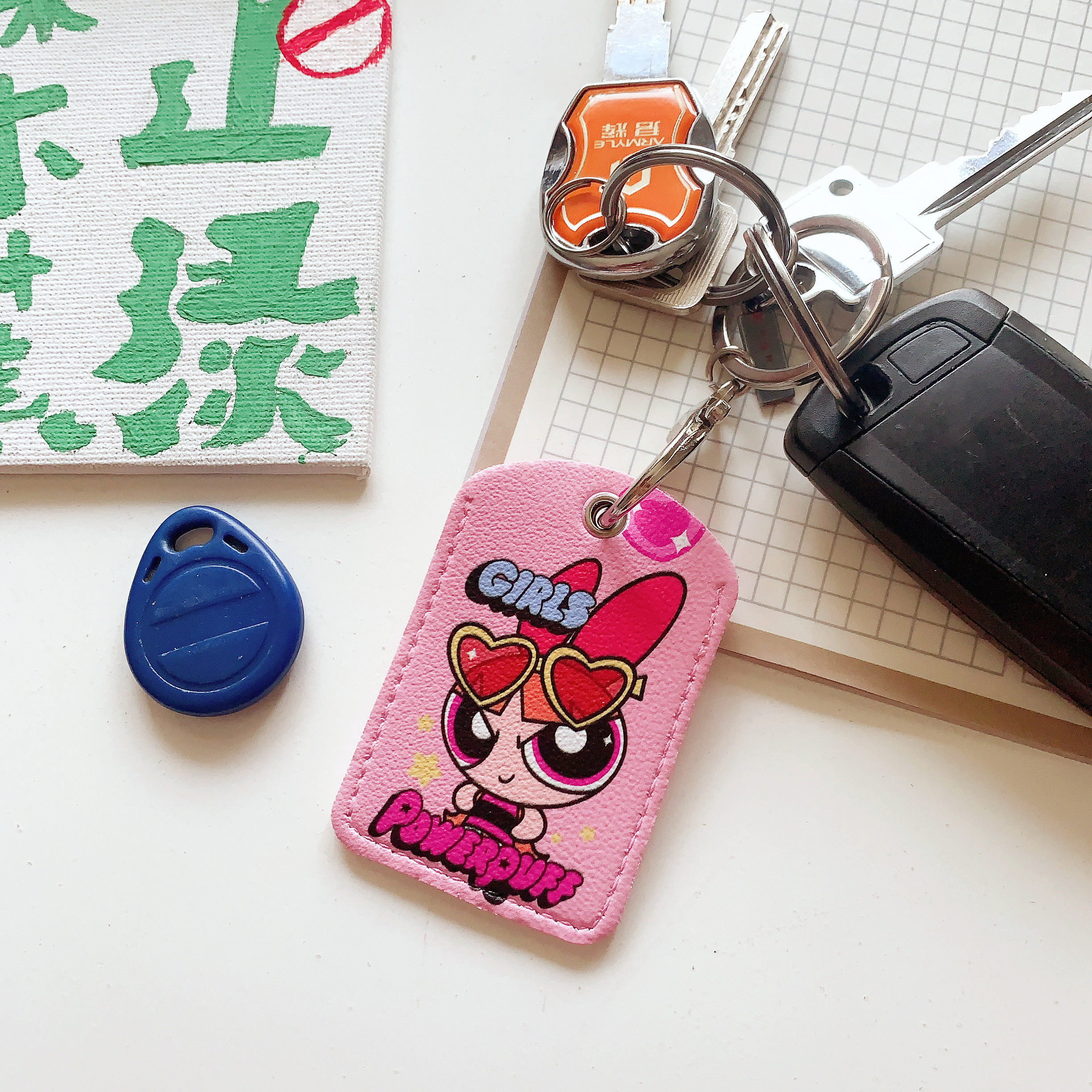 可爱门禁卡套水滴长方形钥匙扣迷你感应小区公交八达通电梯保护套,淘宝优惠券,粉丝福利购,淘宝优惠卷