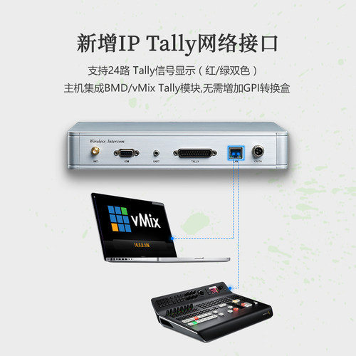 NAYA纳雅FDI-BS340无线通话导播通话全双工多方通话Tally灯切换台 - 图2