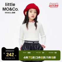 Pure wool-little moco children clothing girl-knitted sweater sweatshirt undershirt autummy winter children sweaters