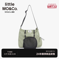 little moco child clothing male and female child function wind single shoulder inclined satchel overalls outdoor backpack KBD1HBG001