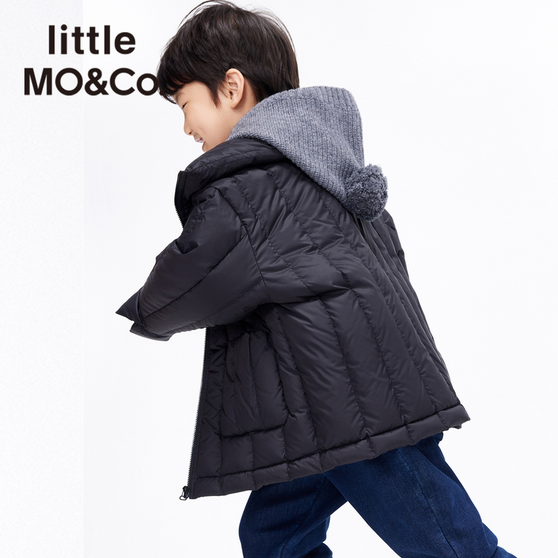 little moco童装儿童羽绒服女童冬季男童外套保暖鸭绒外套冬装女