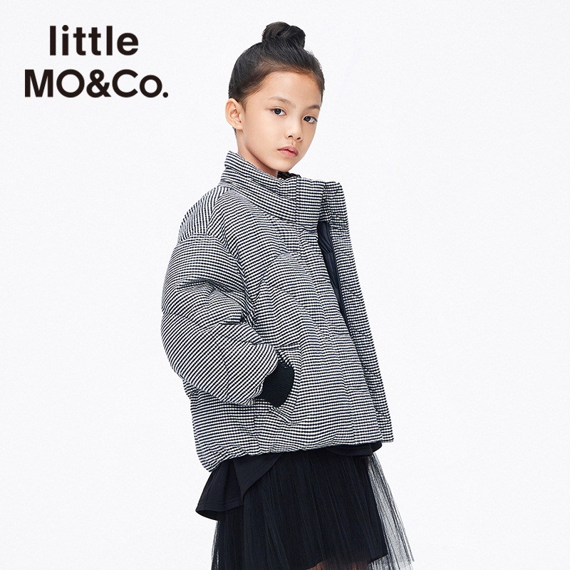 little moco童装冬季女童90白鸭绒儿童羽绒服中大童外套加厚保暖