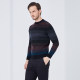 Aogu's new striped thick pullover round neck wool shirt