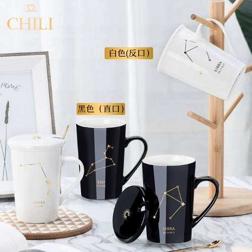 Креативная керамическая трендовая кофейная чайная чашка подходит для мужчин и женщин для влюбленных для домашнего использования