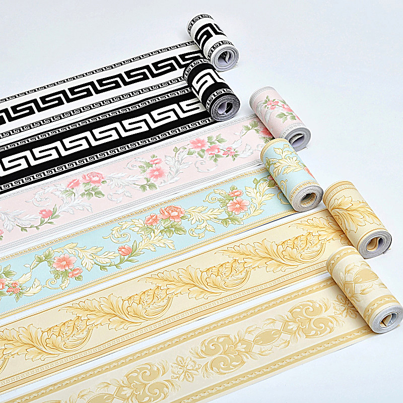 自粘腰线墙贴卫生间客厅玻璃门贴纸壁纸踢脚线瓷砖防水墙纸装饰条,淘宝优惠券,粉丝福利购,淘宝优惠卷