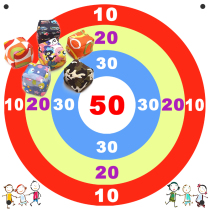 Group Building Fun Throwing Target Pan Props Square Rice Chaff Round Cartoon Canvas Children Lose Sandbags