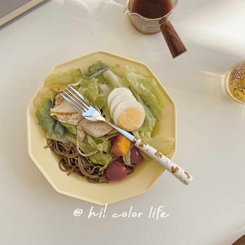 韩式少女心ins风爱心小熊304不锈钢陶瓷柄刀叉勺学生沙拉冰淇淋勺,淘宝优惠券,粉丝福利购,淘宝优惠卷