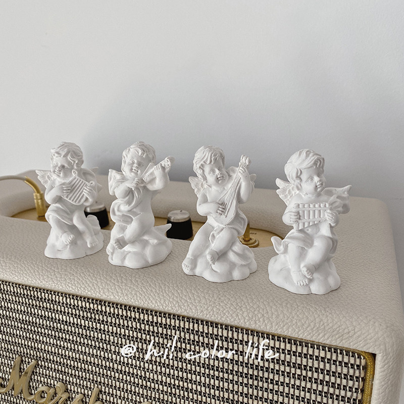 vintage可爱小天使摆件复古ins欧式桌面树脂石膏人物家居饰品礼物,淘宝优惠券,粉丝福利购,淘宝优惠卷