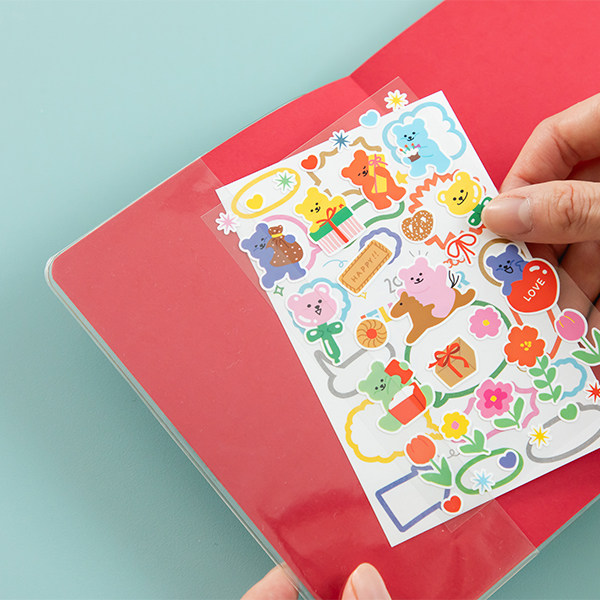 韩国DAILYLIKE 可爱彩页2026年果冻熊手帐 一周两页周计划日记本,淘宝优惠券,粉丝福利购,淘宝优惠卷