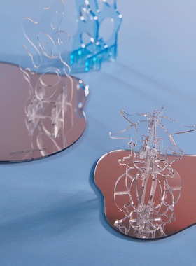 原创设计庭院新中式香薰桌面