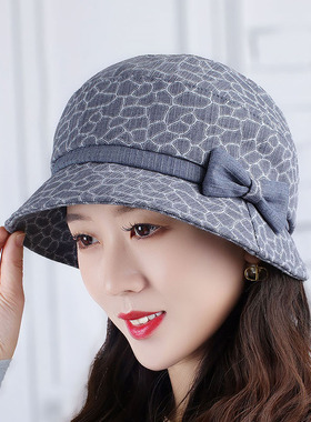 杏莲花盆帽甜美韩版女春秋