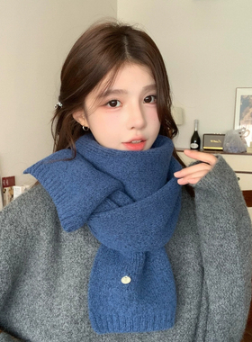 红咖色美拉德围巾女款冬季百搭