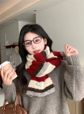 2026新款好物女秋冬百搭针织条纹