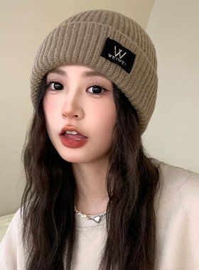 毛线帽女冬季2026新款显脸小时尚
