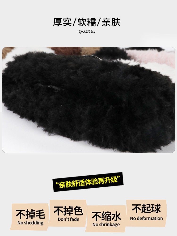 冬季保暖宽松针织帽毛绒护耳大头围帽子女秋冬加绒2025新款毛线帽,淘宝优惠券,粉丝福利购,淘宝优惠卷