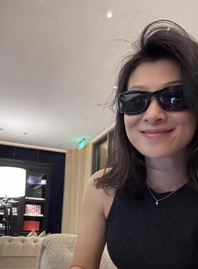 港风复古窄框Y2K机能酷感防晒墨镜凹造型时髦ins同款太阳眼镜男女