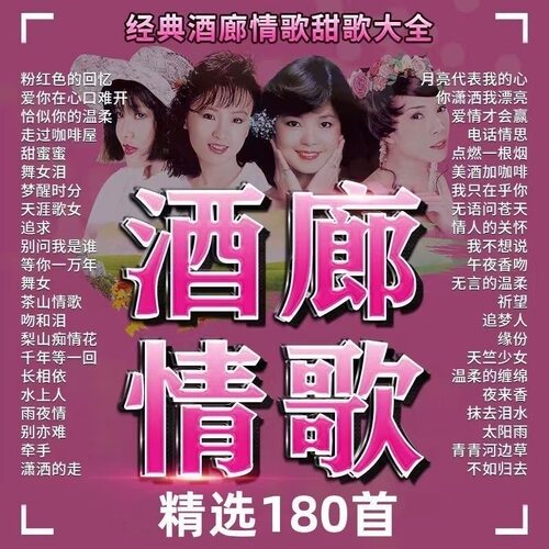 酒廊情歌大全邓丽君高胜美龙飘飘韩宝仪甜歌情歌车载音乐U盘MP3/4 - 图1