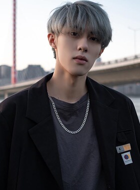 【钛钢不掉色】10mm粗链子古巴链项链男欧美嘻哈简约卫衣链配饰