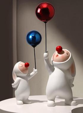 北欧简约树脂气球电视柜装饰摆件客厅家居茶几橱U窗乔迁新居礼品