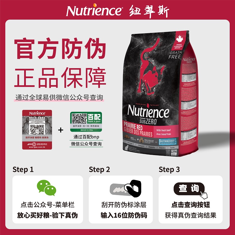 鱼酱加拿大Hagen Nutrience哈根纽翠斯黑钻猫粮无谷红肉鸡肉11磅-图1