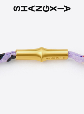 上下幸运系列竹节配饰丝巾手绳