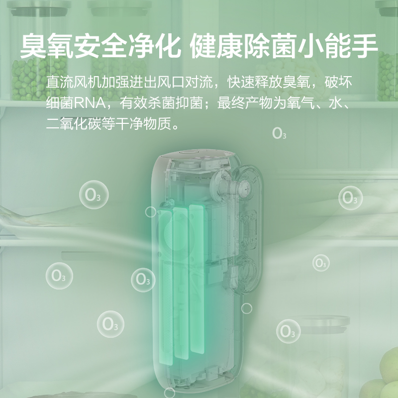 格力冰箱除味器臭氧杀菌除臭舌尖卫士空气净化除菌去味神器 - 图0