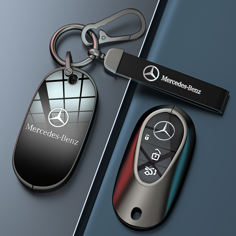 奔驰e300l钥匙套gle350车c260l扣glb220壳a200l男glc高级感gla女 - 图0