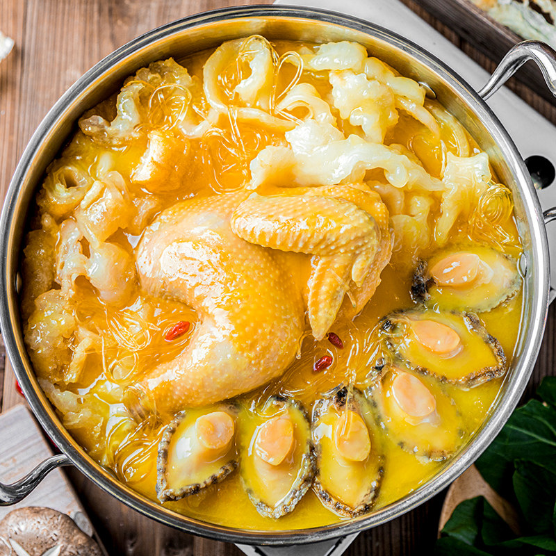 鲜生堂 港式金汤鲍鱼花胶鸡 1500g礼盒装 天猫优惠券折后￥158包邮（￥368-210）