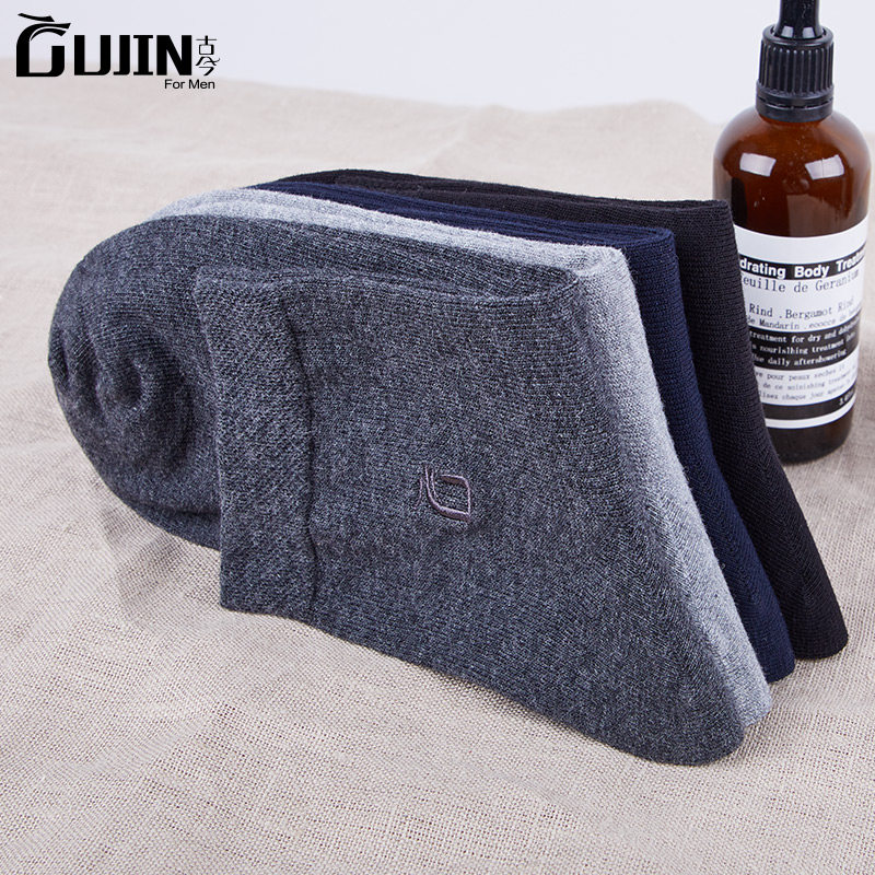 古今4双男士秋冬季运动纯棉袜子 古今男士短袜/打底袜/丝袜/美腿袜