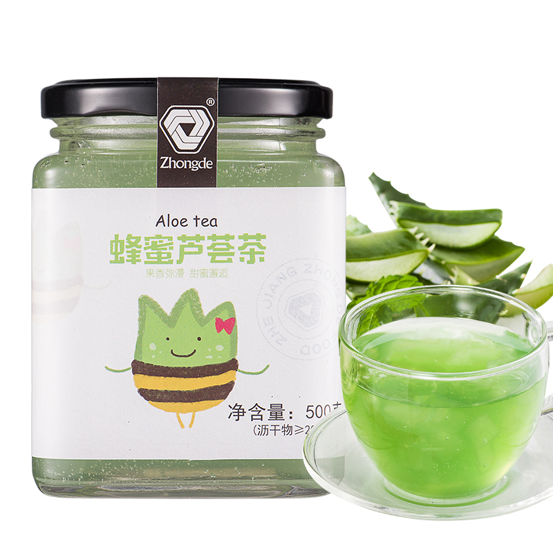 众德食品旗舰店众德食品蜂蜜柚子茶500g 泡水喝的饮品冲饮冲泡水速溶花果茶果酱3