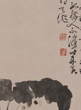 徐渭《黄甲图》客厅中堂挂画玄关茶室书房装饰画植物动物国画高清
