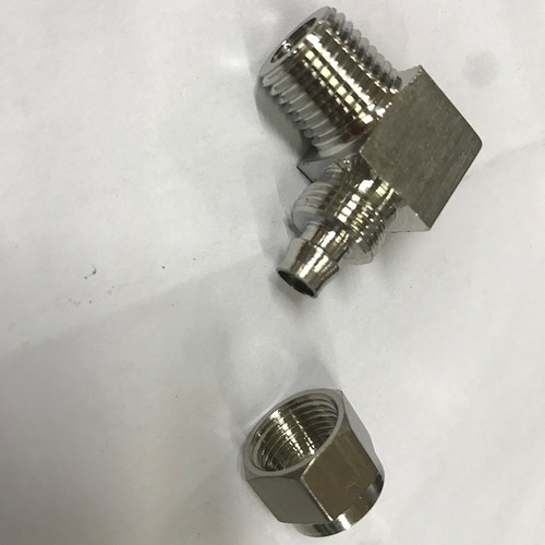 304/316不锈钢快拧弯头终端直角锁母90度通插接PU软气四氟尼龙管 - 图1