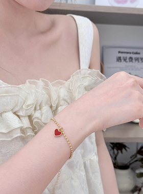 送你一朵小红花爱心手链