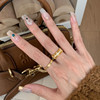 French retro lace series open ring niche light luxury high-end exquisite stacked wide ring ring autumn and winter trend