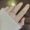 French high-end customized Roman disc ring with temperament